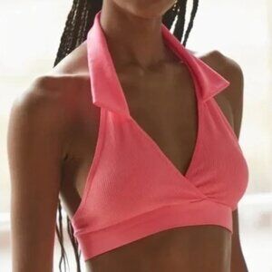 UO Out From Under Pink Rushmore Seamless Polo Bra Top